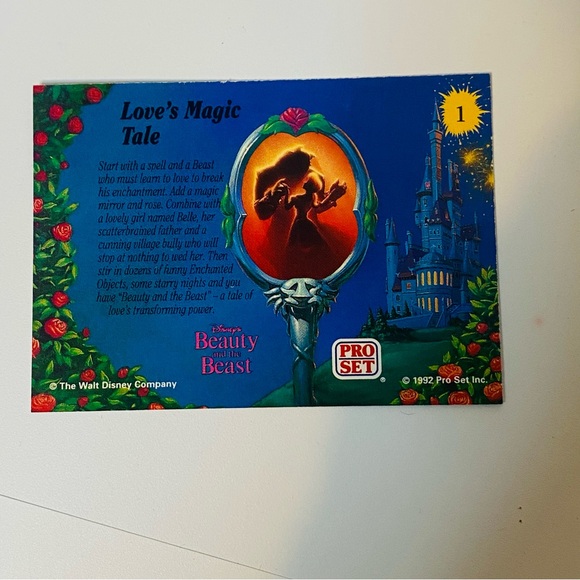 Vintage 1992’ Disney Beauty and the Beast Movie Trading Cards w/Binder Mint Card - Picture 13 of 15